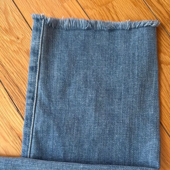 Frame Le Beau Crop Distressed Jeans - Picture 3 of 7